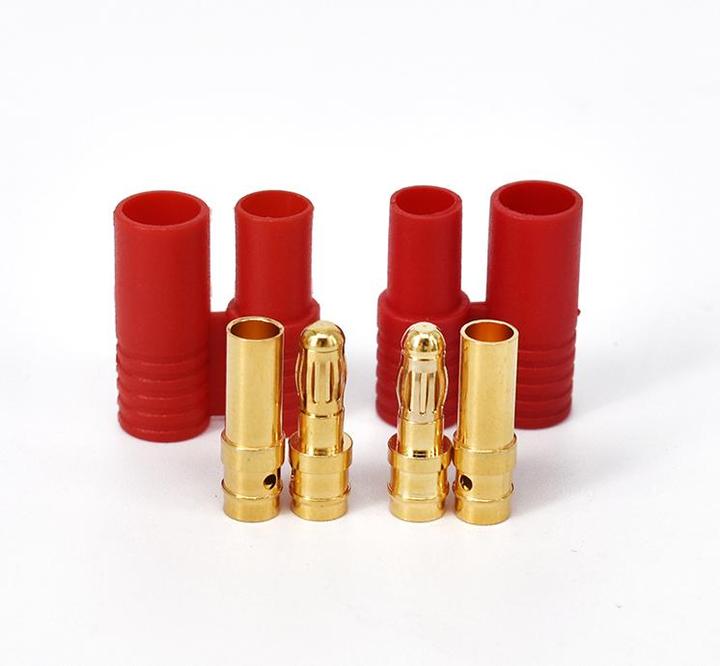Actual product image Swaytronic LiPo connector system HXT 3.5mm gold plated 5 pair