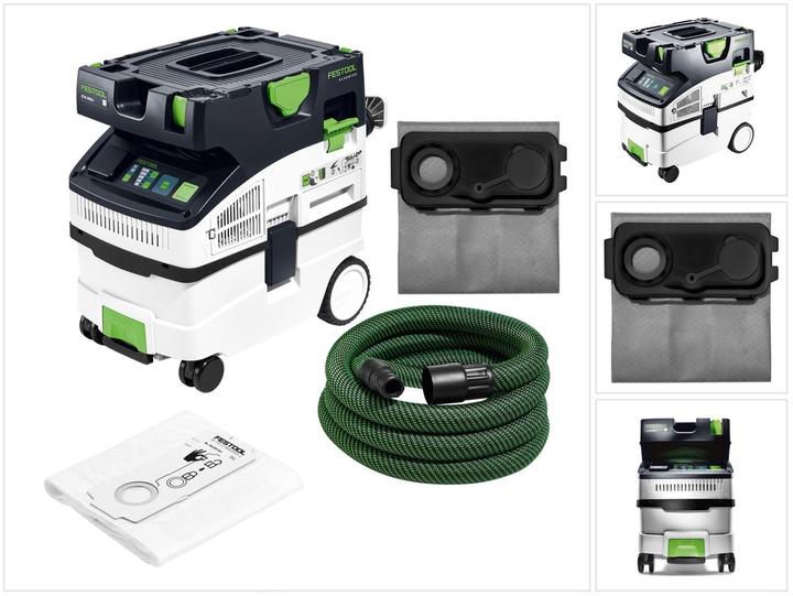 Image du produit Festool CTM MIDI I CLEANTEC Aspirateur mobile classe M ( 574822 ) + Sac filtre Longlife (Système d'aspiration)
