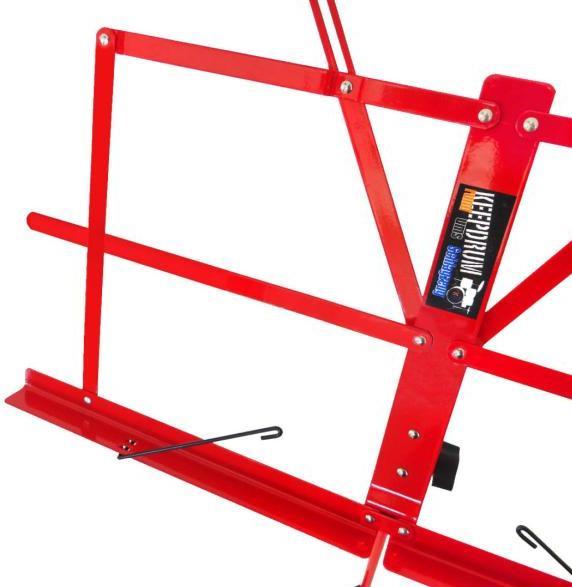 Produktbild keepdrum MUS2RD Notenständer Rot mit Tasche