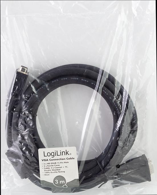 Actual product image LogiLink VGA — VGA (3 m, VGA)