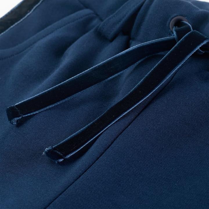 Actual product image VidaXL Children's trousers with black trims navy blue (116)