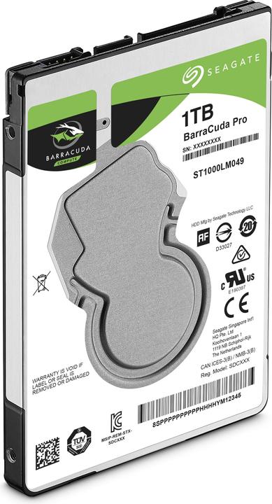Produktbild Seagate BarraCuda Pro (1 TB, 2.5", SMR)