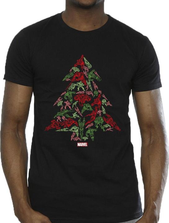 Immagine prodotto Avengers Christmas Tree Maglietta Uomo (L)