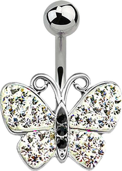 Immagine prodotto Star Piercing Banana argento farfalla multicolore (senza ottone)