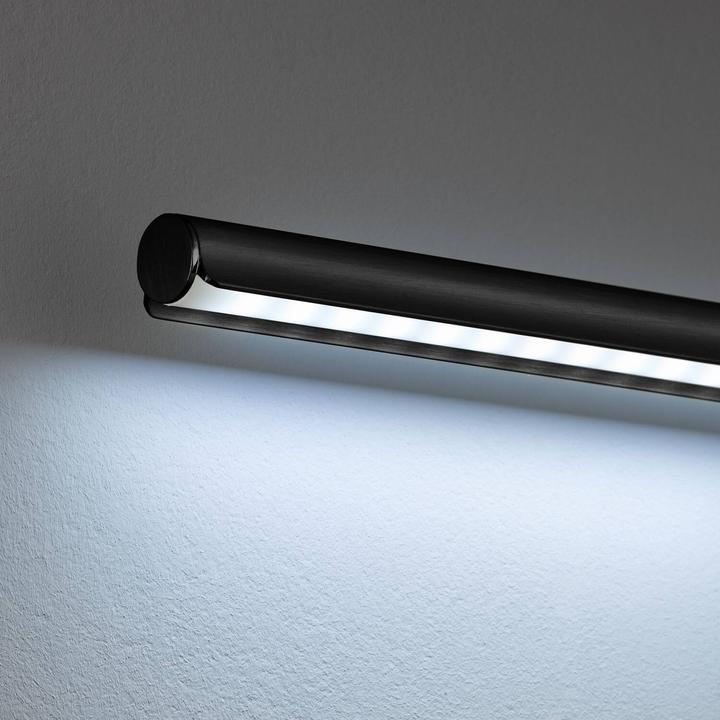 Actual product image Fischer & Honsel Honsel floor lamp Nami - sand black/satinised acrylic shade (40408)