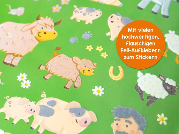 Produktbild Mein flauschiges Stickerheft – Bauernhof