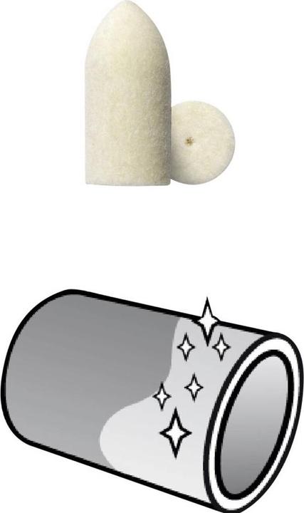 Actual product image Dremel Polishing felt Ø 9.5 mm (4 pieces)