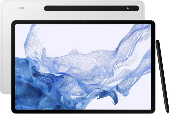 Actual product image Samsung Galaxy Tab S8+ (5G, 12.40", 256 GB, Silver)
