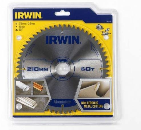 Image du produit Irwin 1907775 Lame de scie circulaire professionnelle 210 x 30 mm 60Teeth Aluminium