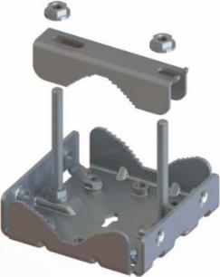 Actual product image Cambium Networks Universal Pole Mount Bracket for 1" - 3" diameter poles