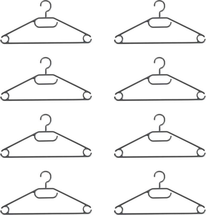 Actual product image Beldray LA072684FEU7 Eco Recycled Hangers Black (8 x)