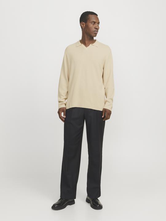 Actual product image Jack & Jones Jprwason Knit Split Neck Styd Aw24 (L)