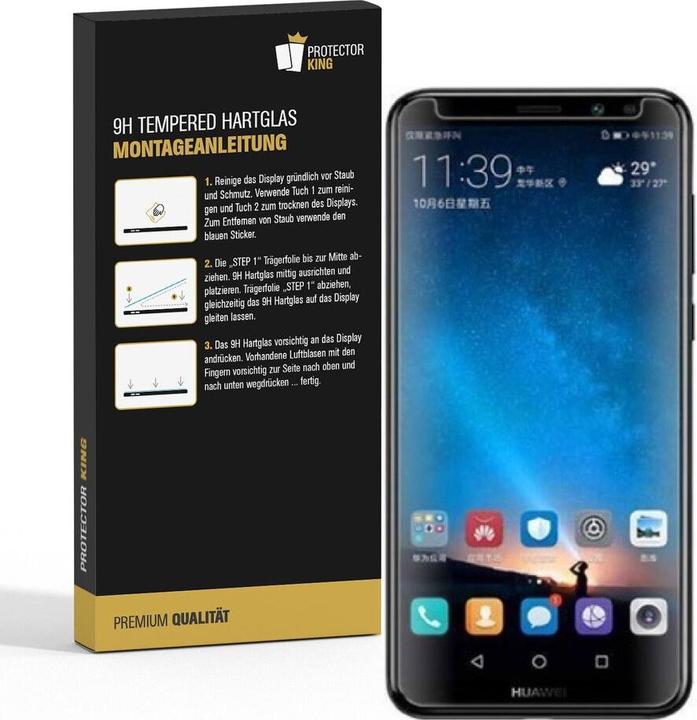 Produktbild Protectorking 2x Echtes Tempered 9H Panzerhartglas Matt Entspiegelt (2 Stück, Huawei Mate 10 Lite)