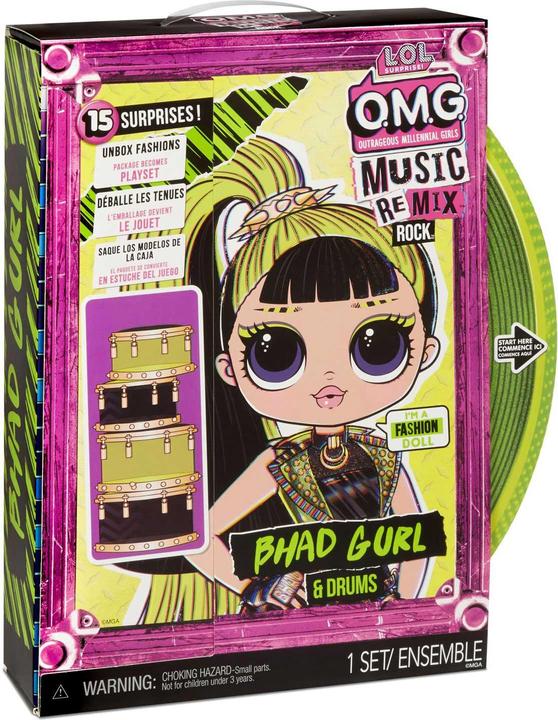 Image du produit L.O.L. Surprise! OMG Remix Rock Bhad Gurl avec batterie