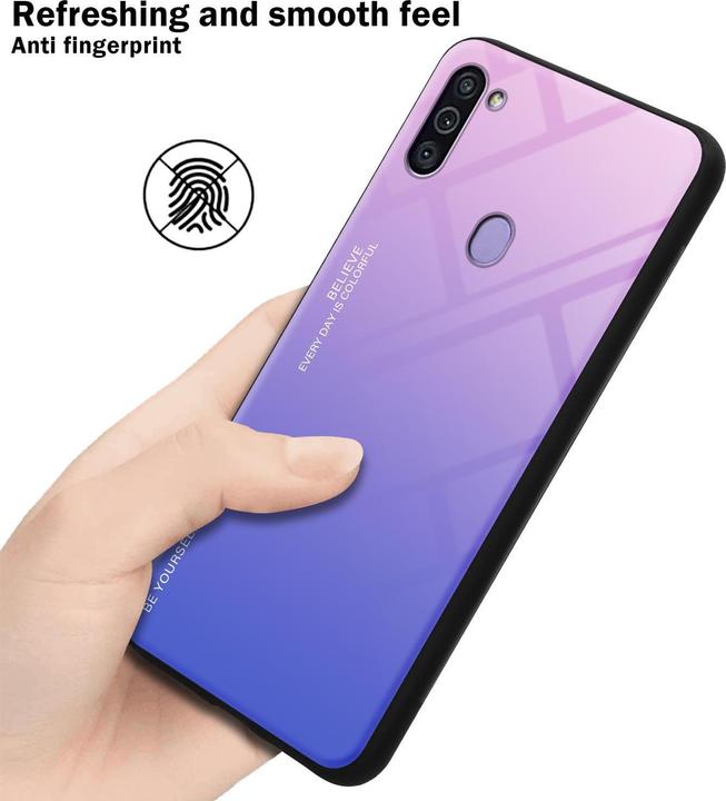 Image du produit Cadorabo Couverture en verre TPU 2 couleurs (Samsung Galaxy M11, Samsung Galaxy A11)