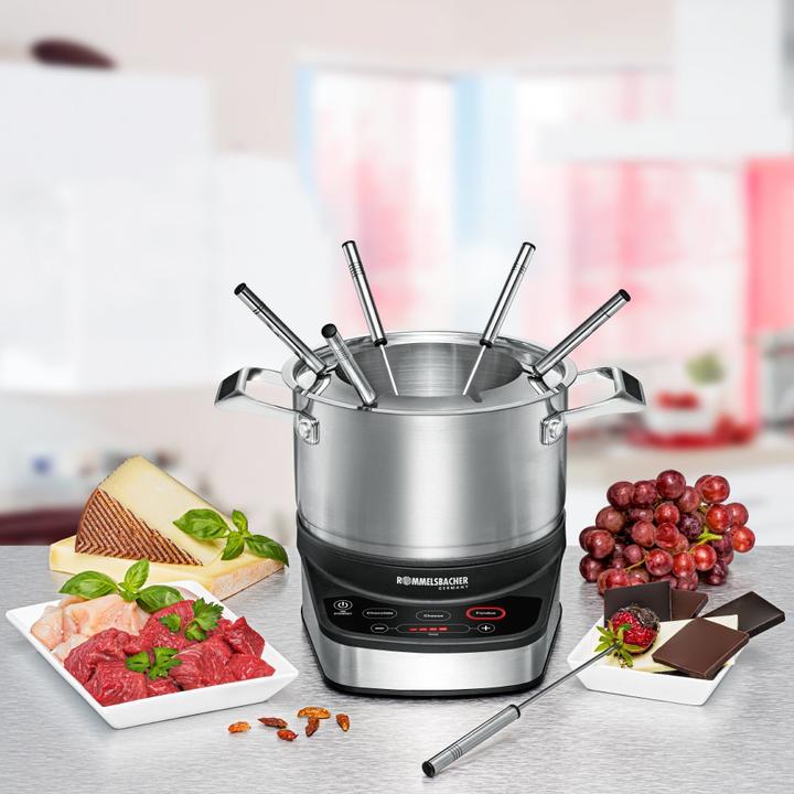 Image du produit Rommelsbacher All-in-One 20.F 1200 (Fondue au fromage, Fondue bourguignonne, Fondue chinoise, Fondue au chocolat)