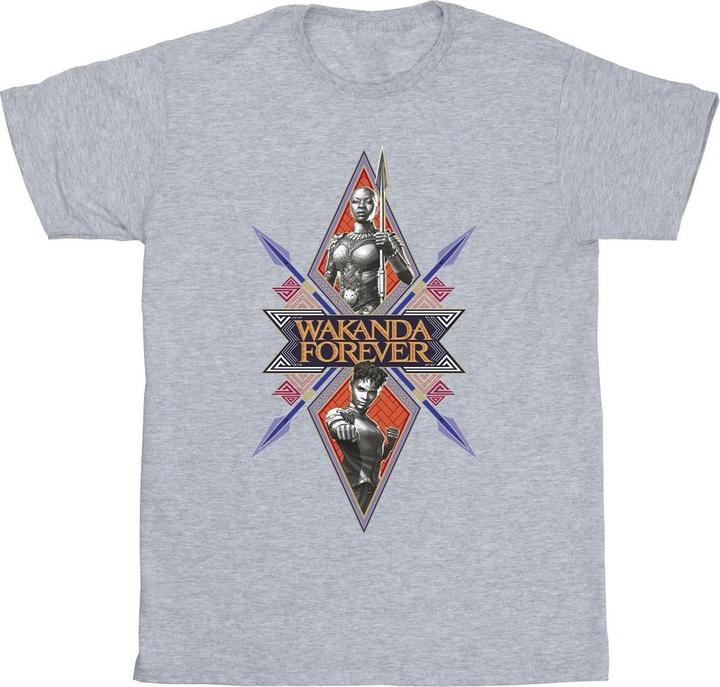 Wakanda Forever Tribal Spear Chest TShirt (L)