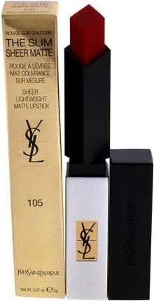 Actual product image Yves Saint Laurent Rouge Pur Couture The Slim Sheer Matte Red Undercovered 105 (105 Red Uncovered)