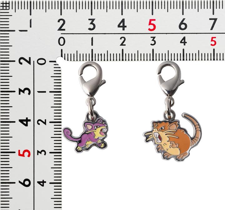 Immagine prodotto Pokémon Centro Pokemon - Portachiavi Rattata e Raticate - 2 pezzi