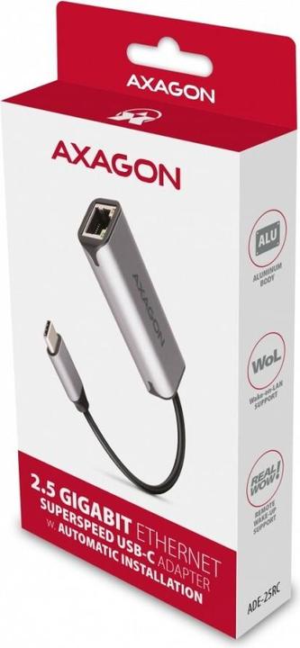 Actual product image Axagon ADE-25RC (USB-C, RJ45 2.5 Gigabit Ethernet (1x))