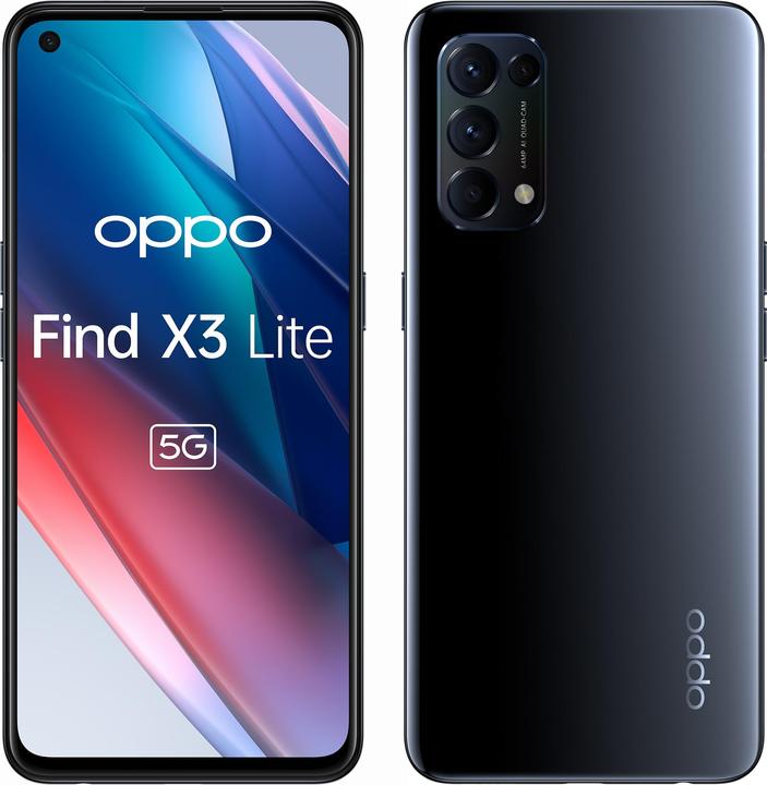 Produktbild OPPO Find X3 Lite (128 GB, Starry Black, 6.43", Dual SIM, 64 Mpx, 5G)