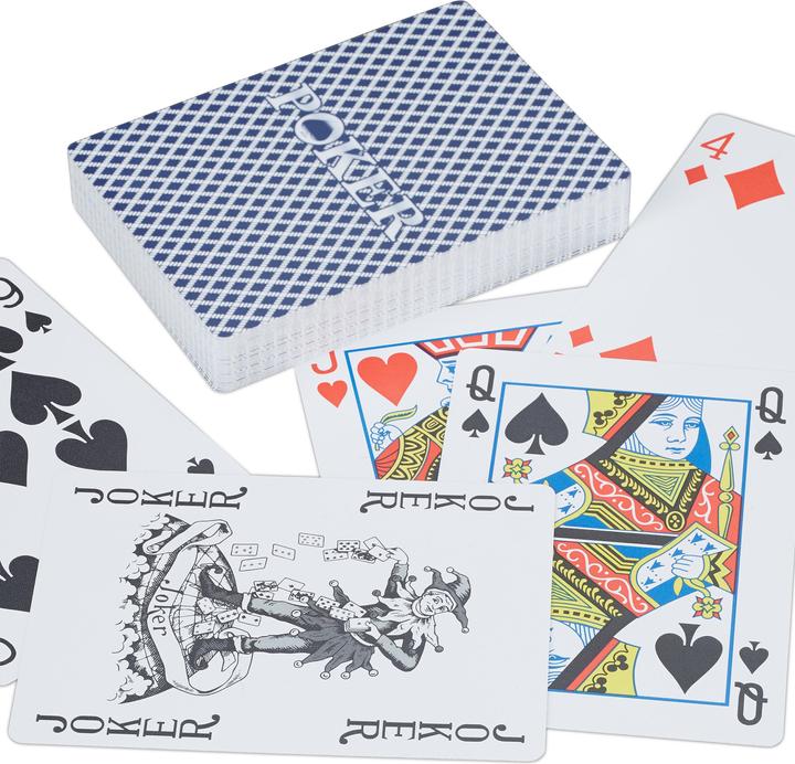Produktbild Relaxdays Pokerkarten (Deutsch, Französisch, Italienisch, Englisch)