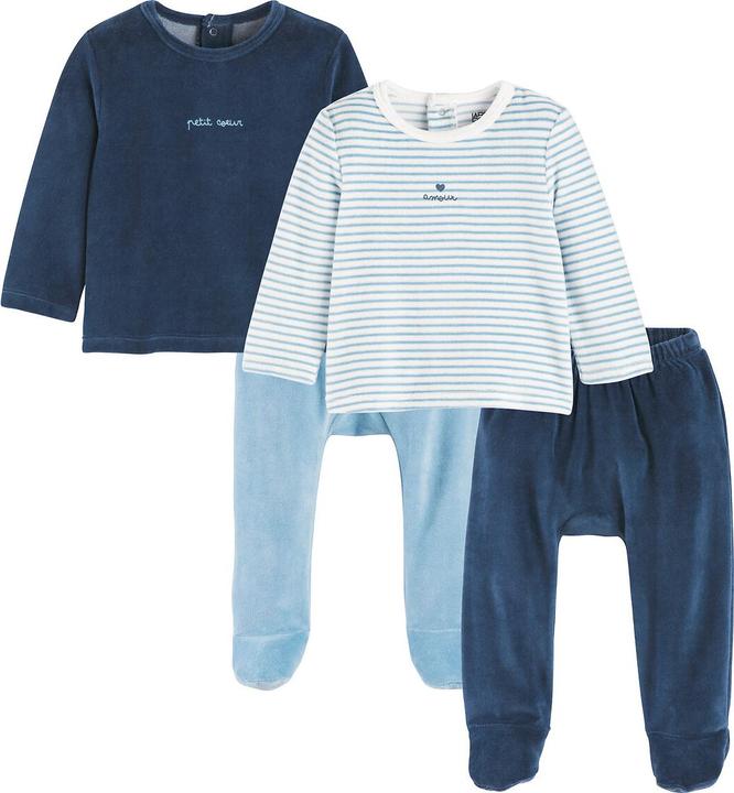 Produktbild La Redoute Collections 2er-Pack Samt-Pyjamas (68)