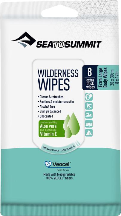 Image du produit Sea To Summit Lingettes humides pour les treks et les voyages (8 pièce(s))