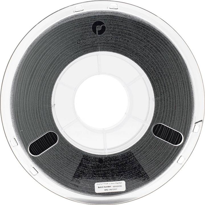 Actual product image Polymaker PolyFlex TPU95 V2 - Black - 1.75mm (TPU, 1.75 mm, 750 g, Black)