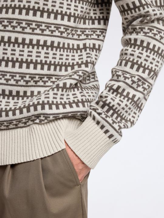 Actual product image Selected Homme Patterned jumper with round neckline (M)
