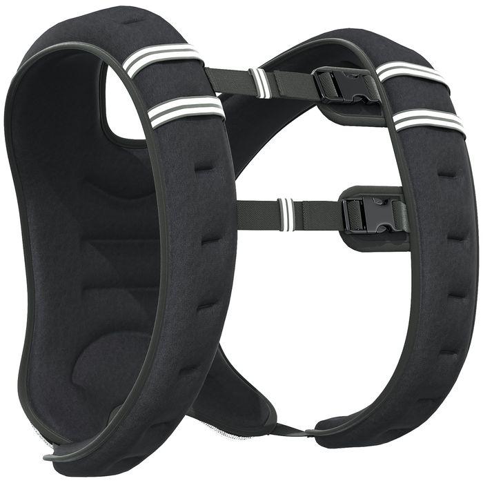 Actual product image Swisshandel24 Strength training weight waistcoat Weight Vest 10 kg adjustable Oxford fabric Metal sand Black 40 x (1 x 10 kg)