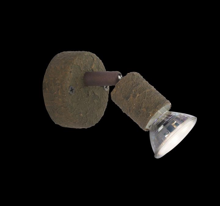 Actual product image Globo LED spotlight OLANA, metal rust-coloured, 57381-1R (GU10)