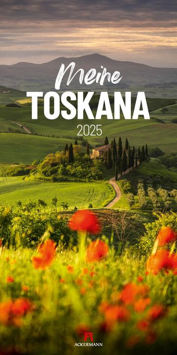 Actual product image My Tuscany Calendar 2025 (33 x 66 cm, German, French, English)