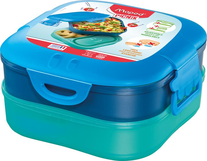 Produktbild Maped Picnik Brotdosenset 1,4 l Blau, Grün 1 Stück(e)