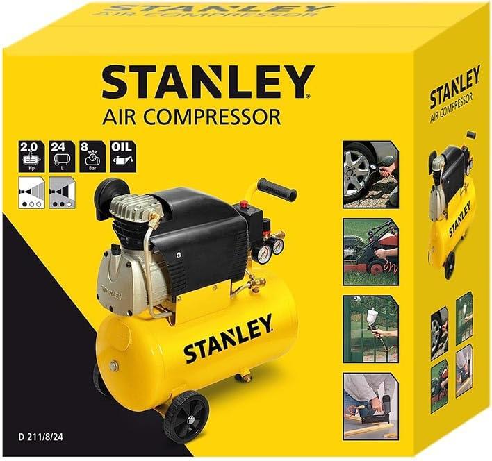 Productafbeelding Stanley Compressor D210/8/24 (8 bar, 24 l)