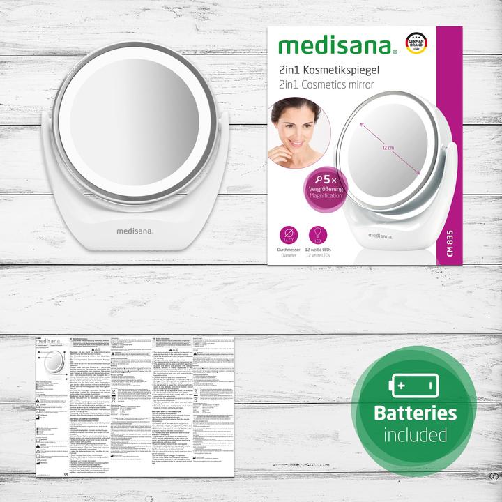 Produktbild Medisana CM 835 2in1 Kosmetikspiegel, Ø 12 cm