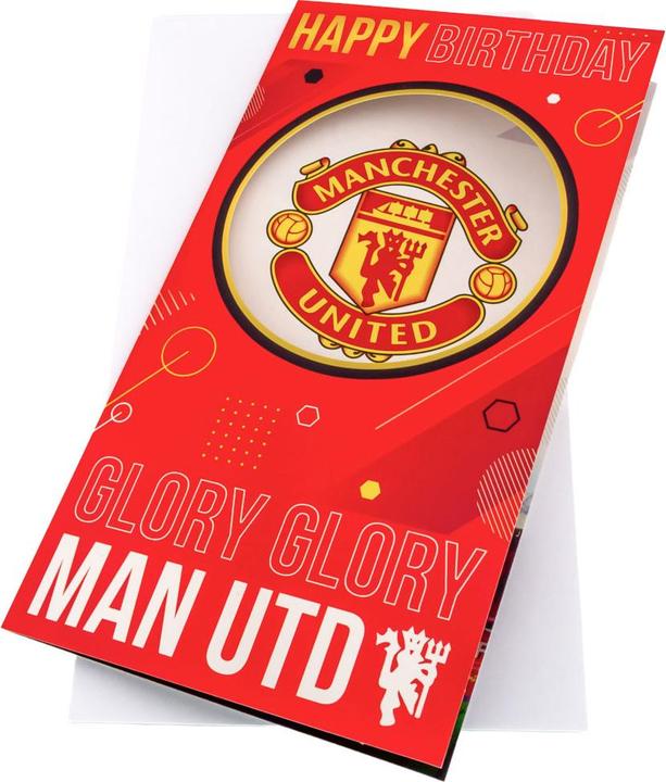 Actual product image Manchester United FC Glory Glory Birthday Card (1 pcs.)
