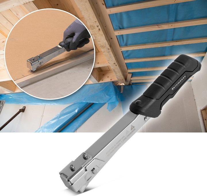 Produktbild Stahlwerk Hammertacker Schlagtacker Handtacker Klammergerät + 1000 Klammern