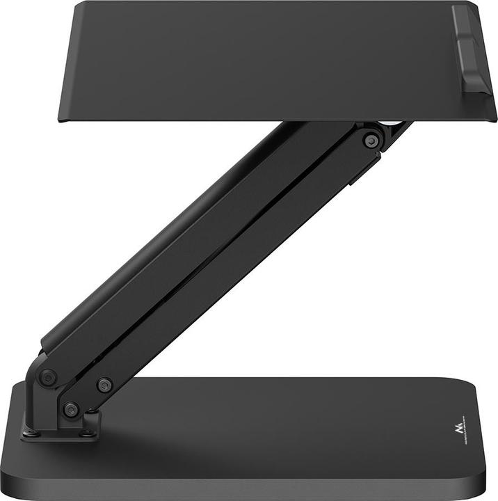 Actual product image Maclean desk stand for monitor or laptop gas spring for standing and sitting work black MC-493
