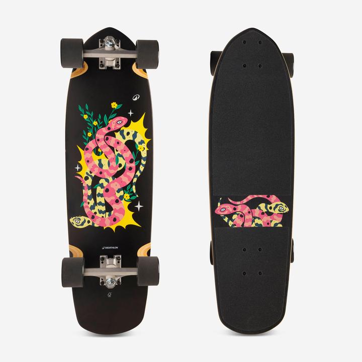 Oxelo Longboard Truck 150 mm Rollen 70 mm 78A - Venice 500 (31.77")