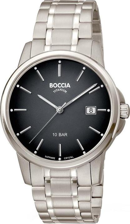 Boccia 3633-07 Herrenuhr Titanium 40mm 10ATM (Analoguhr, 40 mm)