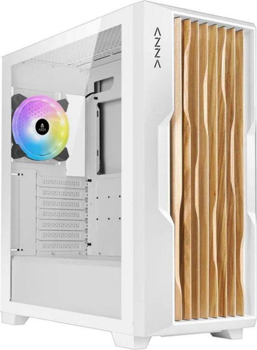 Azza Guardian 520WW GAMING Miditower Bianco RGB griglia di legno al dettaglio (mATX, ITX, ATX)