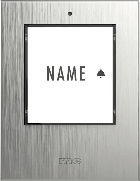 Actual product image M-E Stainless steel bell push with automatic lighting for 1-family house