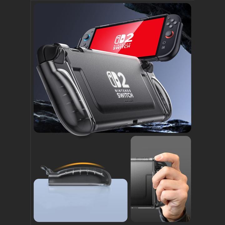Produktbild Supcase Crystal Case für Nintendo Switch 2 - Transparent Schwarz (Switch 2)