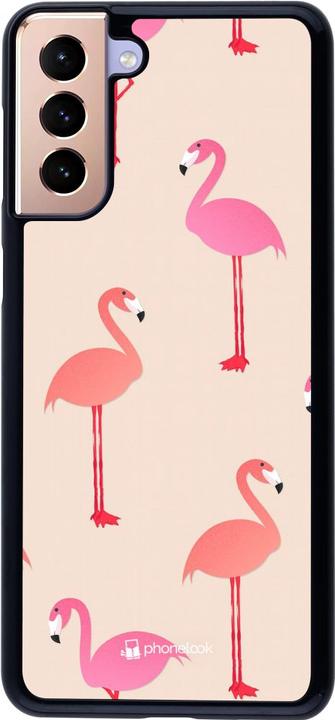 Produktbild PhoneLook Hülle Pink Flamingos Pattern (Samsung Galaxy S21+ 5G)