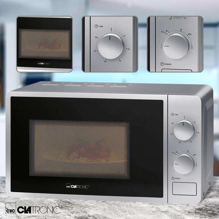 Produktbild Clatronic Mikrowelle MW 791 silver (20 l)