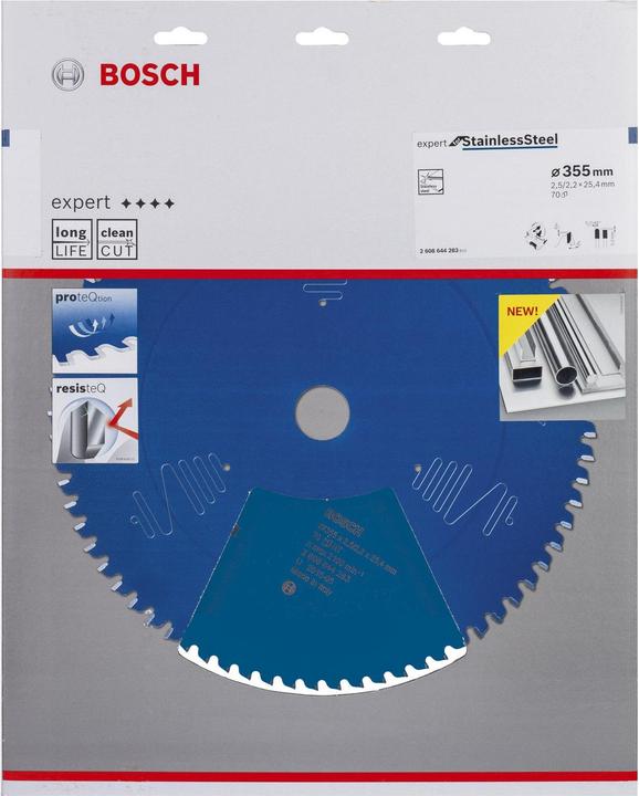 Produktbild Bosch Professional Zubehör Kreissägeblatt Expert for Stainless Steel, 355 x 25,4 x 2,5 x 70