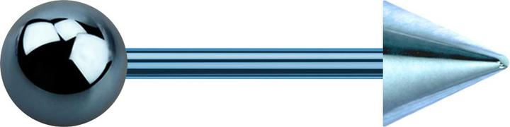 Star Piercing Micro Barbell hellblau mit Kugel und Cone (Titan G23, ohne Messing)
