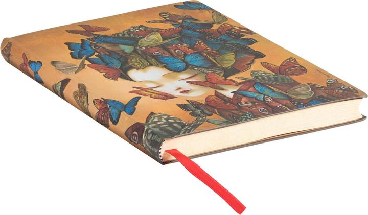 Produktbild Paperblanks Notizbuch Madame Butterfly 13 cm x 18 cm liniert (13 x 18 cm, Liniert, Weicher Einband)
