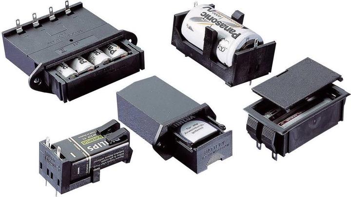 Produktbild Bopla Batteriehalter 4 Mignon (AA), 9 V Block Lötanschluss (L x B x H) 65 x 65 x 21.5 mm 46600000
